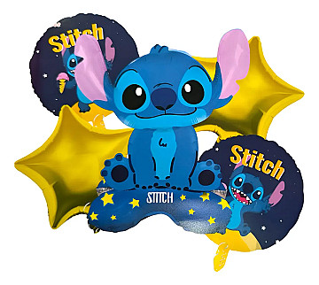 Set Stitch Globos Metalizados - 2