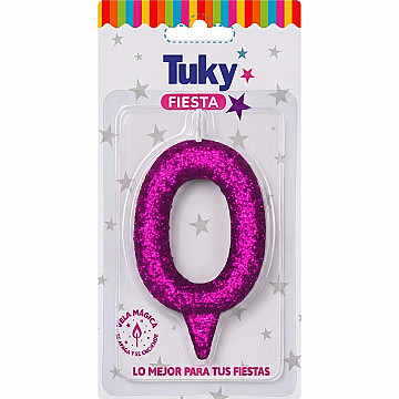 Vela Tubular Full Gibre Fucsia Nº 0. - 1