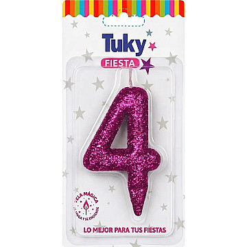 Vela Tubular Full Gibre Fucsia Nº 4. - 1