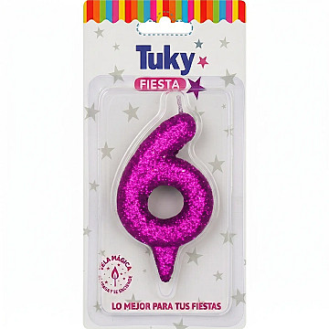Vela Tubular Full Gibre Fucsia Nº 6. - 1