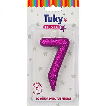 Vela Tubular Full Gibre Fucsia Nº 7. - 1
