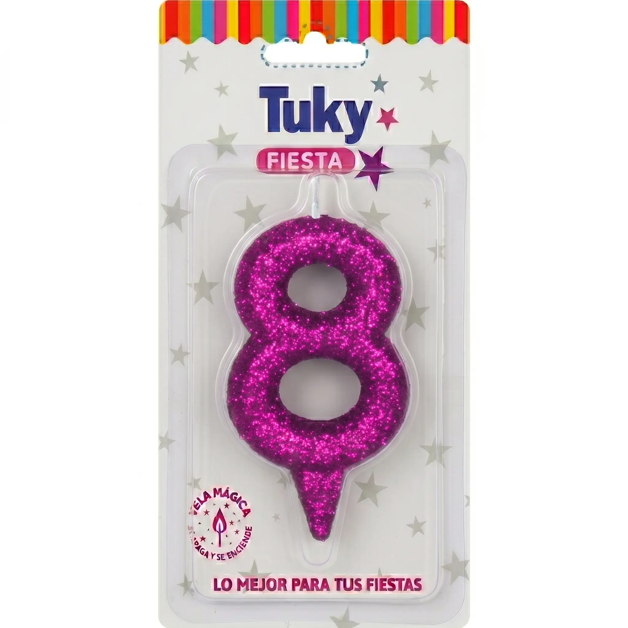 Vela Tubular Full Gibre Fucsia Nº 8.
