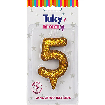 Vela Tubular Full Gibre Oro Nº 5. - 1