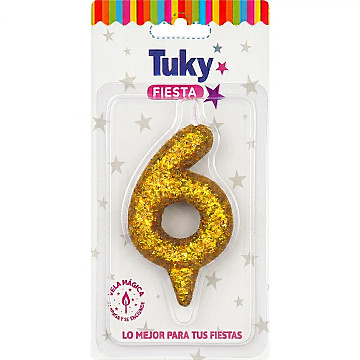 Vela Tubular Full Gibre Oro Nº 6. - 1