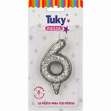 Vela Tubular Full Gibre Plata  Nº 6. - 1