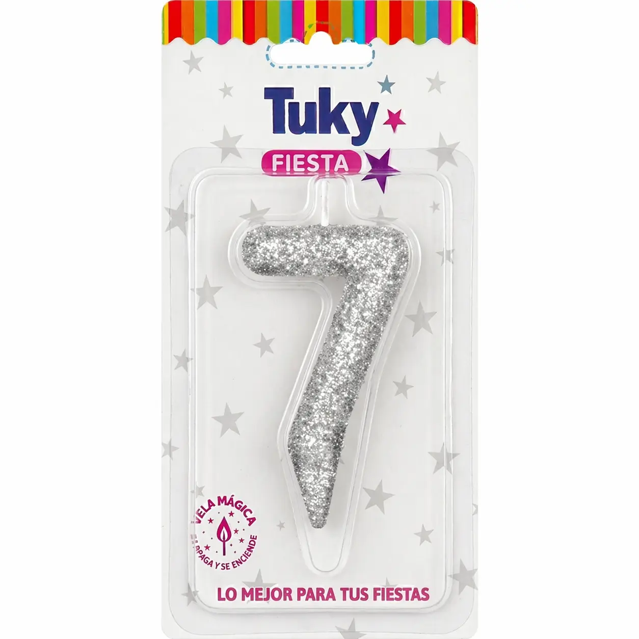 Vela Tubular Full Gibre Plata  Nº 7.