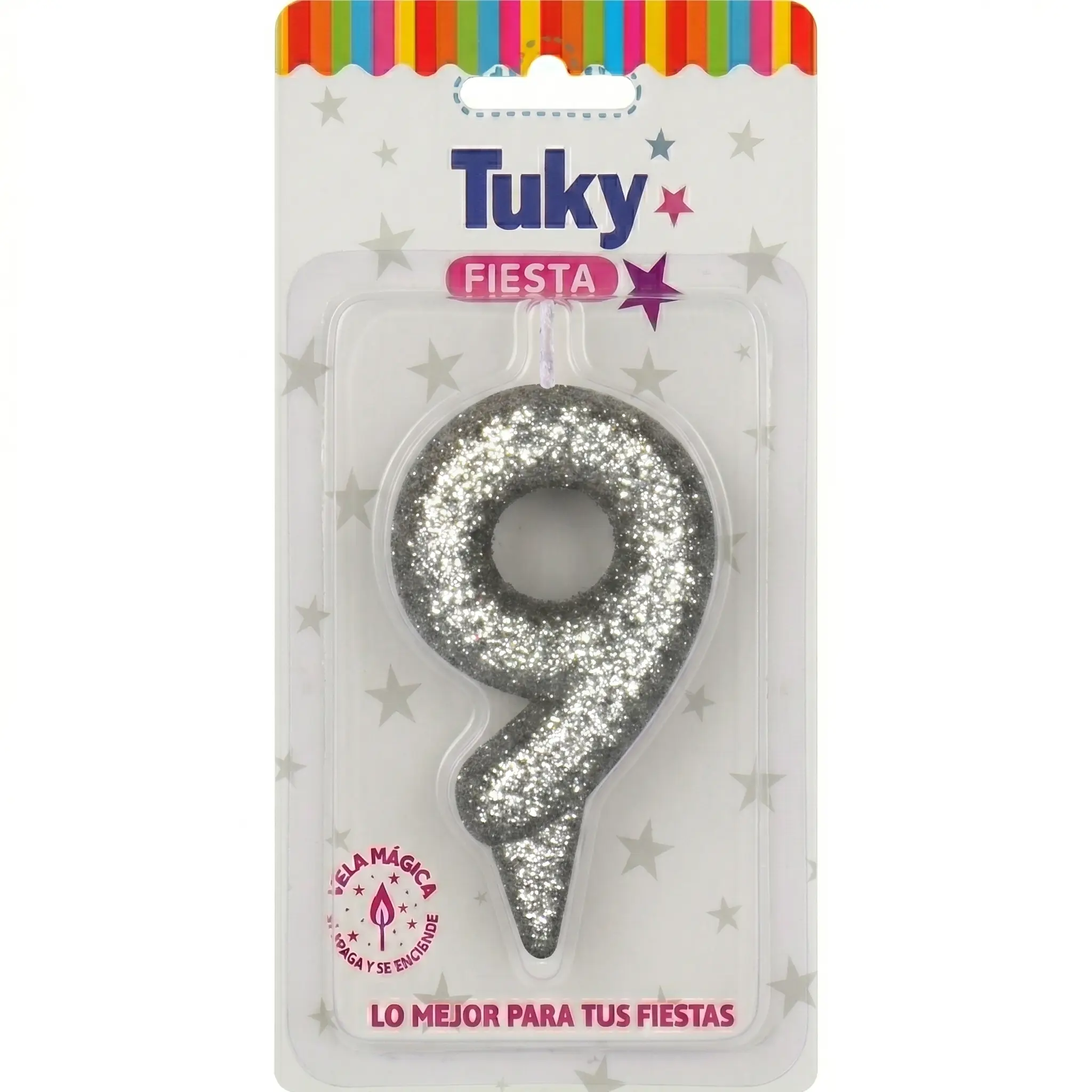 Vela Tubular Full Gibre Plata  Nº 9.