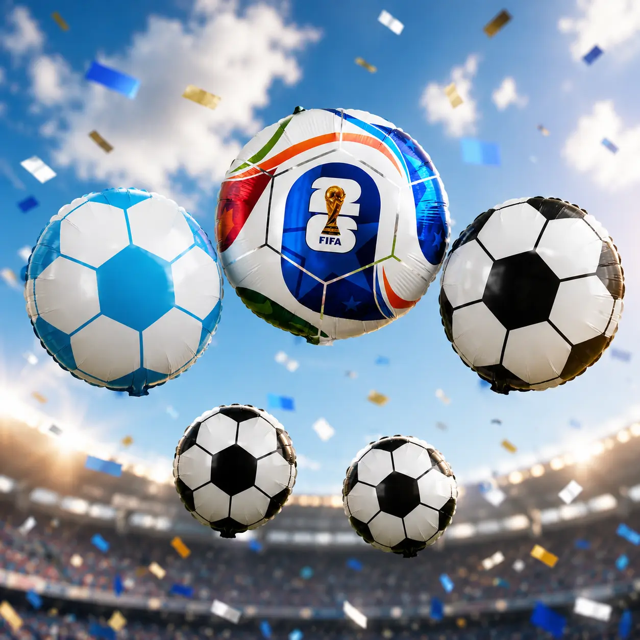 Globo Metalizado Pelota de Futbol 18"