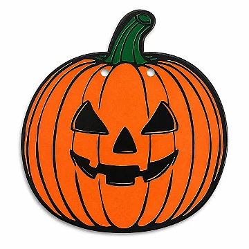 Banderin de Cartulina Halloween Calabaza 2 Mts. - 2