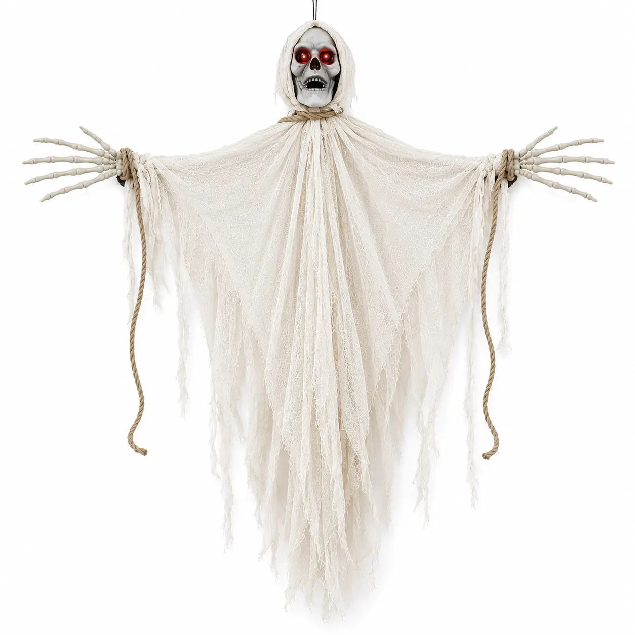 Fantasma Halloween con Sonido y Luz 90 cm