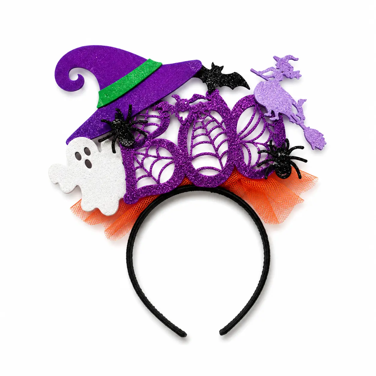 Vincha Boo con Sombrero Halloween