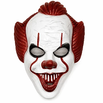Mascara Plastica Rigida Payaso Terror - 1