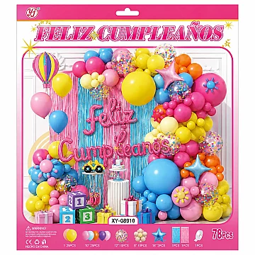 Set de Globos Deco Feliz Cumple Mult. - 1