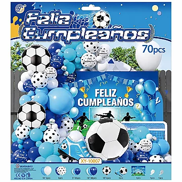 Set de Globos Deco Feliz Cumple Futbol - 1