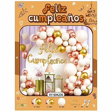 Set de Globos Deco Feliz Cumple - 1