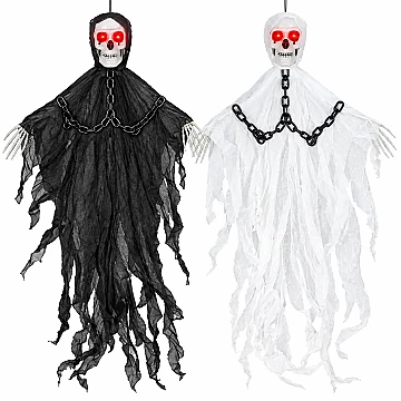Fantasma Con Cadenas Halloween con Sonido y Luz 90 cm - 1