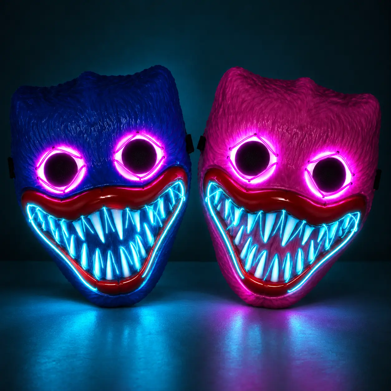 Mascara Calavera Con luz Led Neon