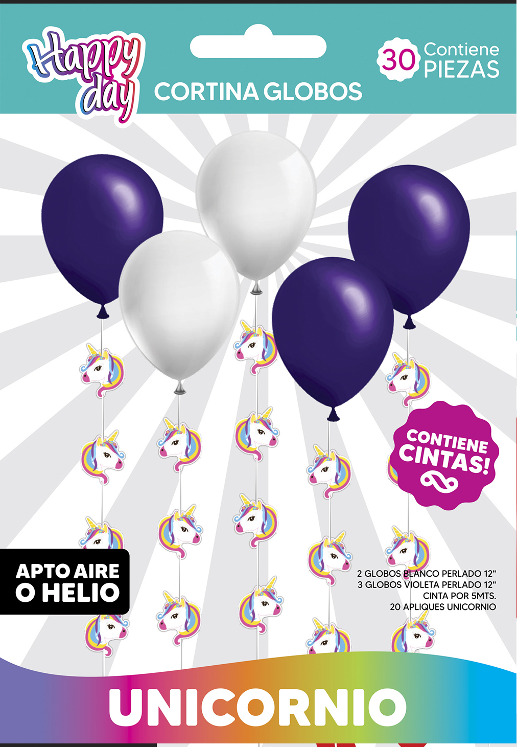 Cortina De Globos Unicornio