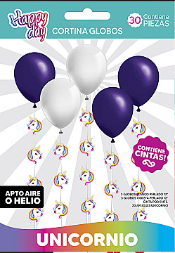 Cortina De Globos Unicornio - 1