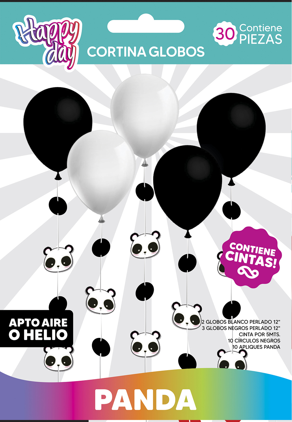 Cortina De Globos Panda