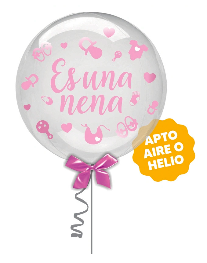 Lettering Balloon Es una Nena