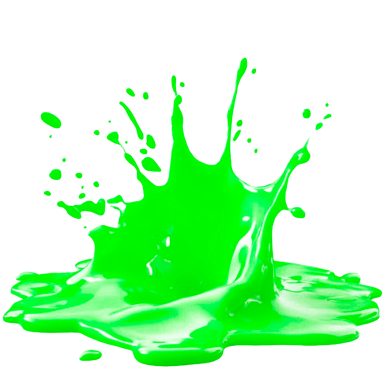 Splash Pintura Verde Fluo Ecologica 500cc