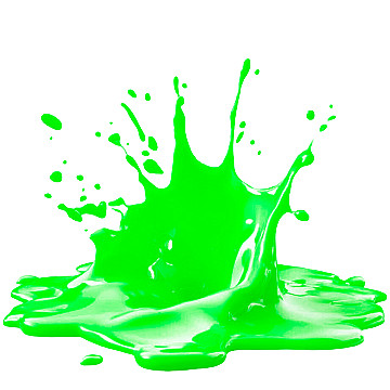 Splash Pintura Verde Fluo Ecologica 500cc - 1