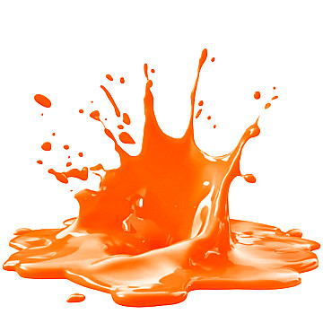 Splash Pintura Naranja Fluo Ecologica 500cc - 1