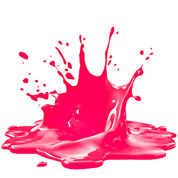 Splash Pintura Fucsia Fluo Ecologica 500cc - 1